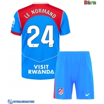 Fotballdrakt Barn Atletico Madrid Robin Le Normand #24 Tredjedraktsett 2025-26 Kortermet (+ Korte bukser)